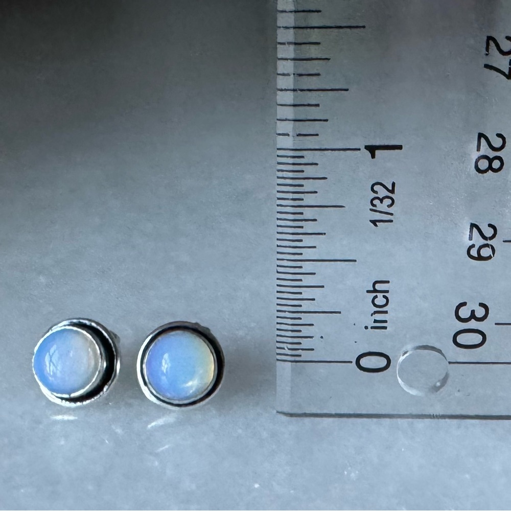 NWOT Sundance Pandora Earrings, Opalite, Sterling Silver - Picture 4 of 4